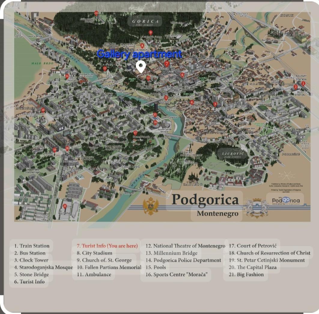 Gallery Apartment Podgorica Esterno foto